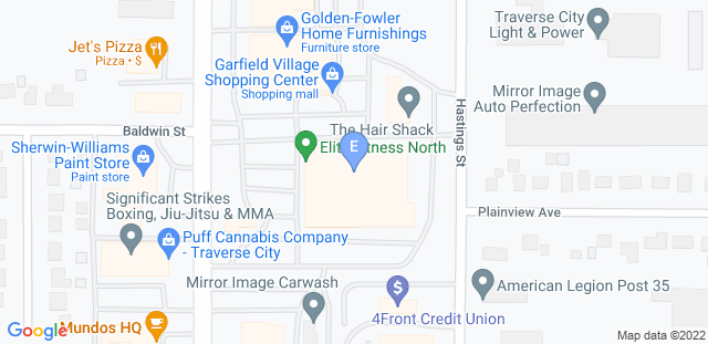 Map to Elite Fitness North